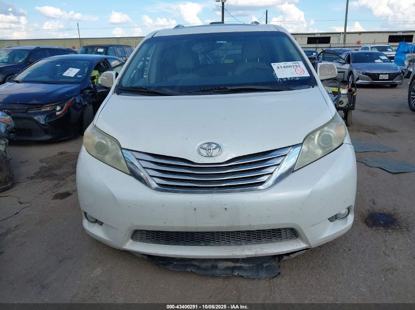 2011 Toyota Sienna Limited V6 VIN: 5TDYK3DC7BS146012 Lot: 43400291