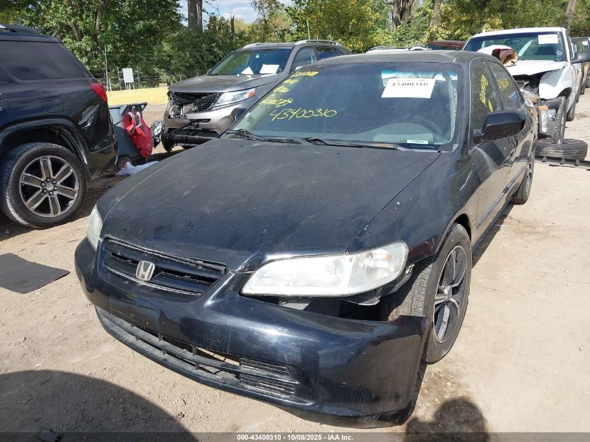 2001 Honda Accord 3.0 Ex VIN: 1HGCG16581A800639 Lot: 43400310