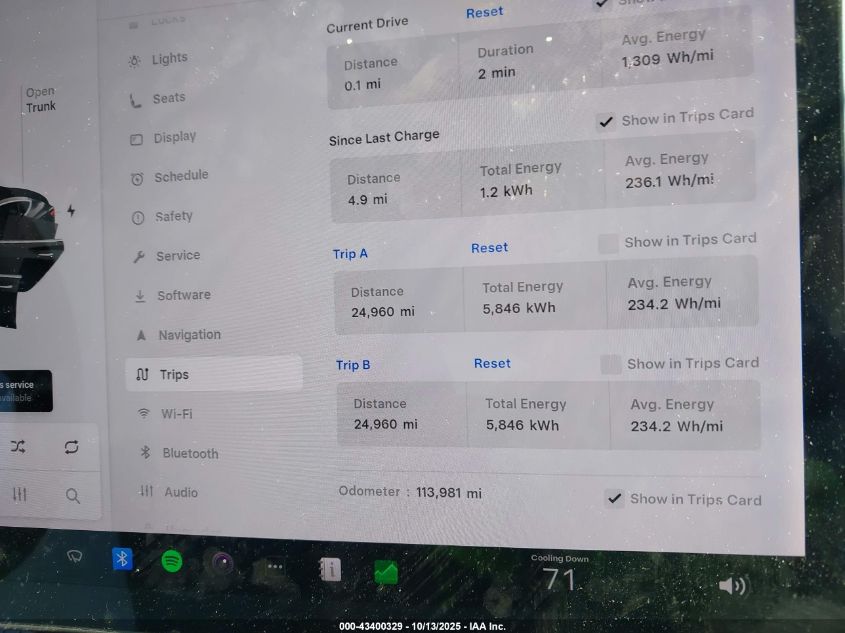 2019 Tesla Model 3 Long Range/Mid Range/Standard Range/Standard Range Plus VIN: 5YJ3E1EA2KF395261 Lot: 43400329