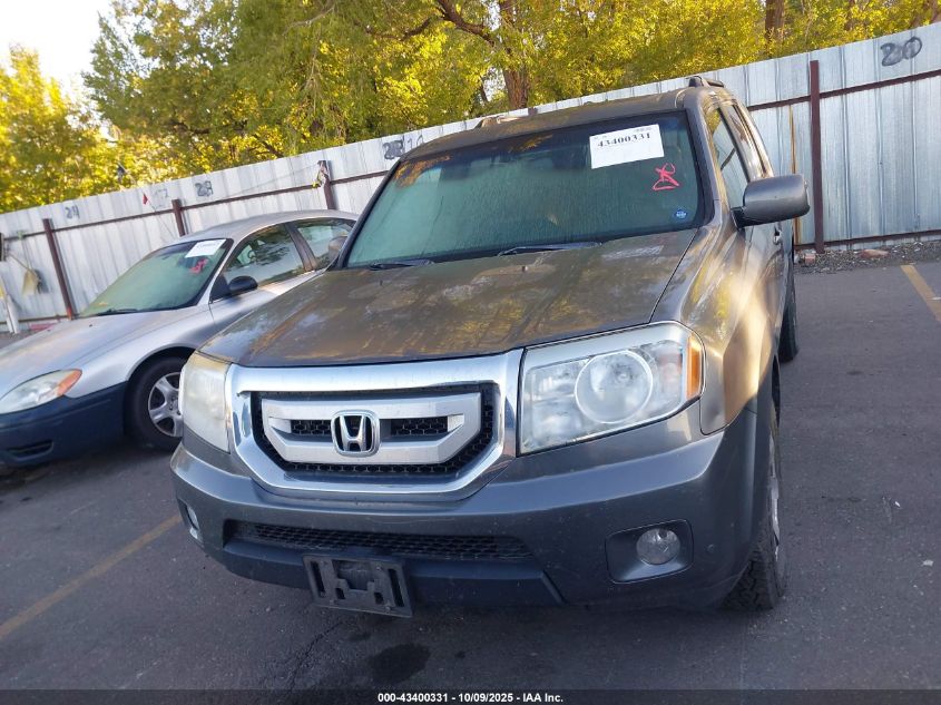 2010 Honda Pilot Touring VIN: 5FNYF4H97AB040977 Lot: 43400331