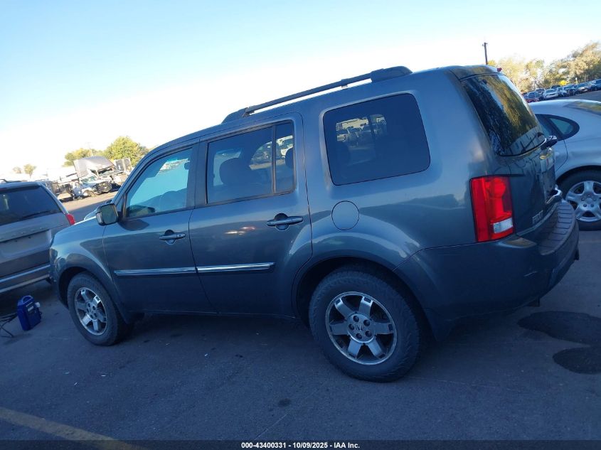 2010 Honda Pilot Touring VIN: 5FNYF4H97AB040977 Lot: 43400331