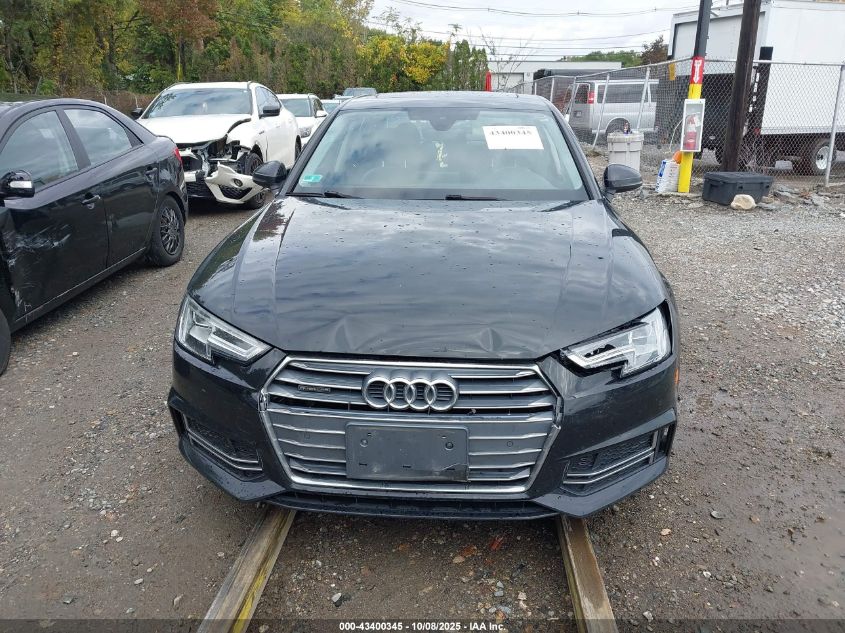 2018 Audi A4 2.0T Premium/2.0T Tech Premium VIN: WAUENAF46JA196462 Lot: 43400345