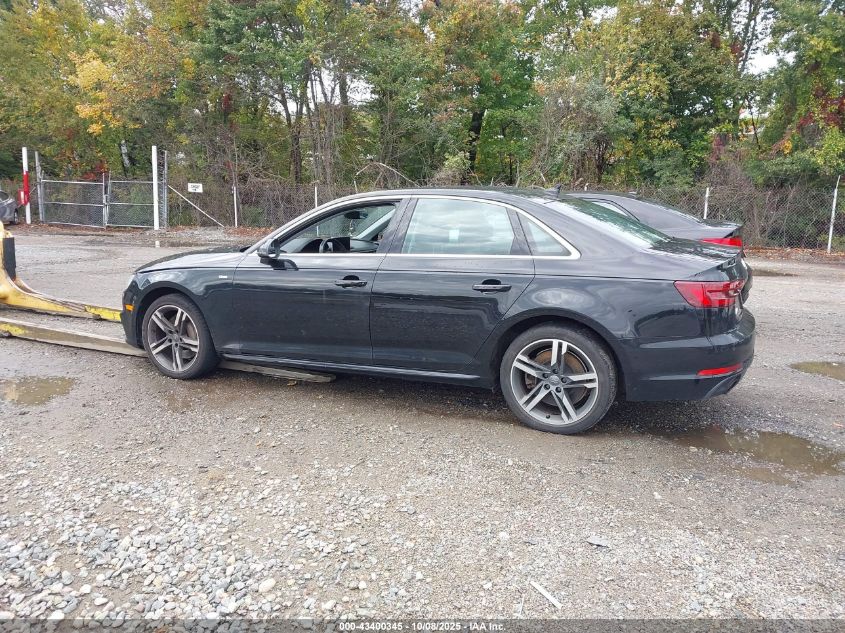 2018 Audi A4 2.0T Premium/2.0T Tech Premium VIN: WAUENAF46JA196462 Lot: 43400345