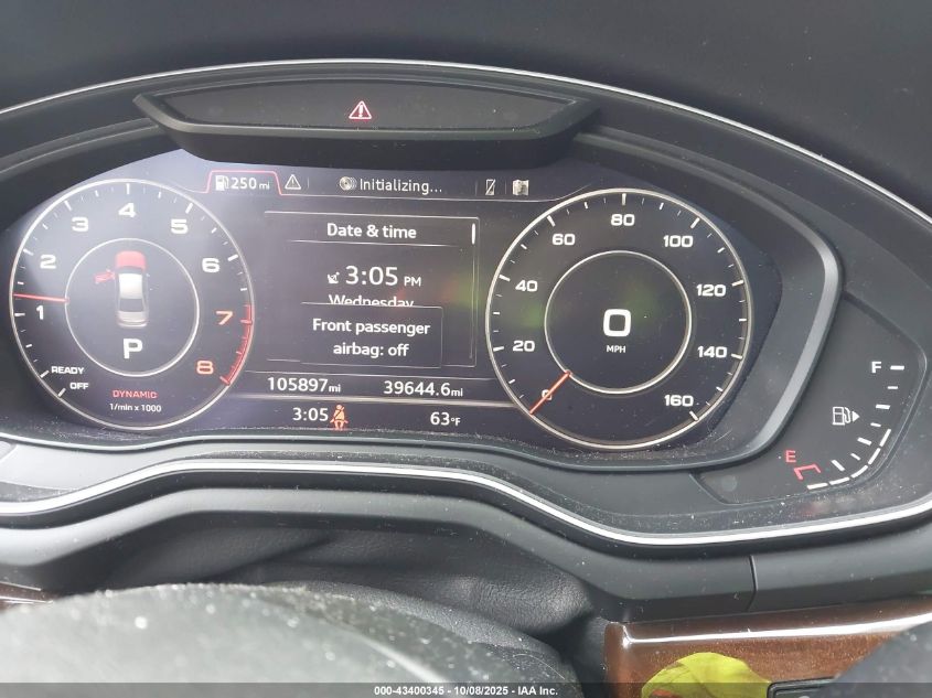 2018 Audi A4 2.0T Premium/2.0T Tech Premium VIN: WAUENAF46JA196462 Lot: 43400345