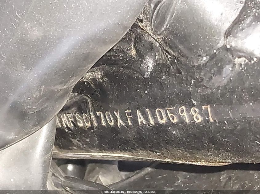 1985 Honda Vf1100 S VIN: 1HFSC170XFA105987 Lot: 43400346