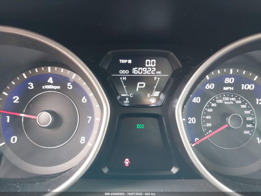 2013 Hyundai Elantra Gls VIN: 5NPDH4AE1DH231946 Lot: 43400382