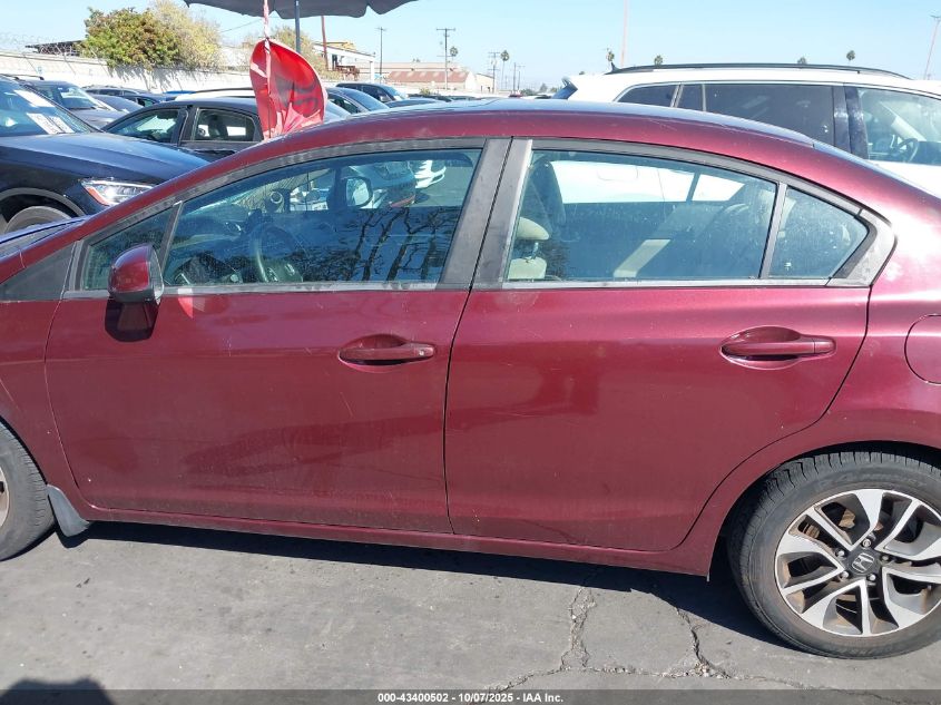 2013 Honda Civic Ex VIN: 19XFB2F89DE252078 Lot: 43400502