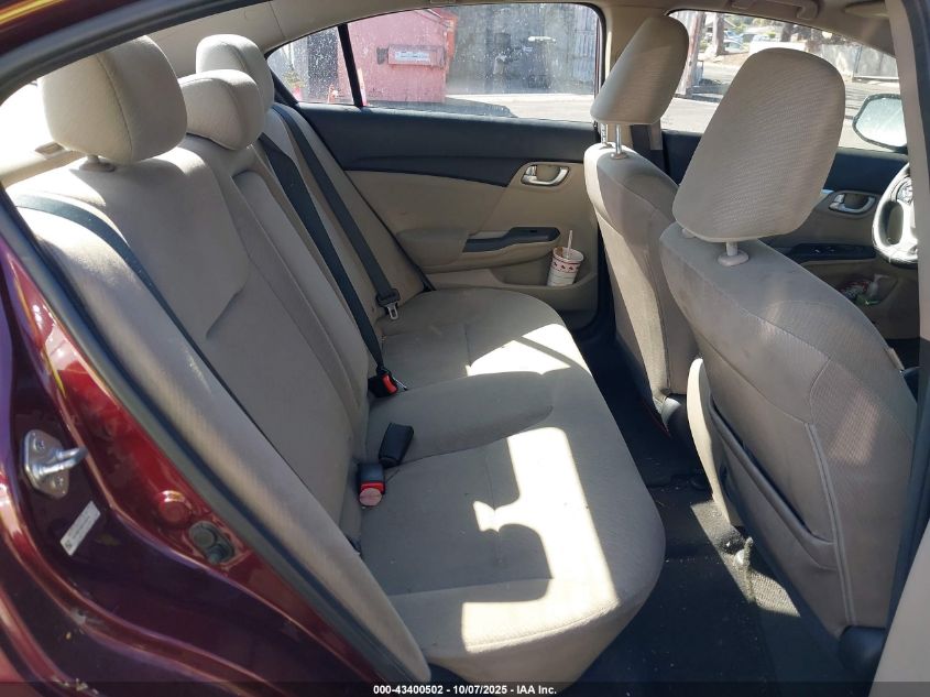 2013 Honda Civic Ex VIN: 19XFB2F89DE252078 Lot: 43400502