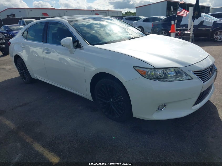 2014 Lexus Es 350 white sedan gasoline JTHBK1GGXE2088335 photo #1