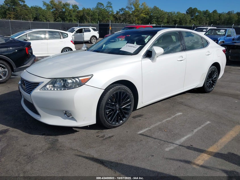 2014 Lexus Es 350 white sedan gasoline JTHBK1GGXE2088335 photo #3