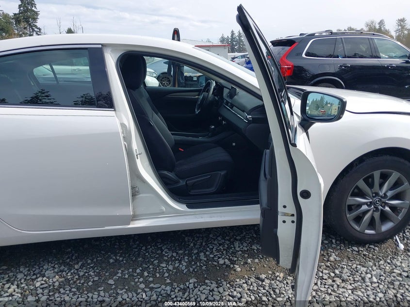 2018 Mazda 6 2.5 Azda6 Sport White Lot 111043400569 Vin JM1GL1UM1J1328063