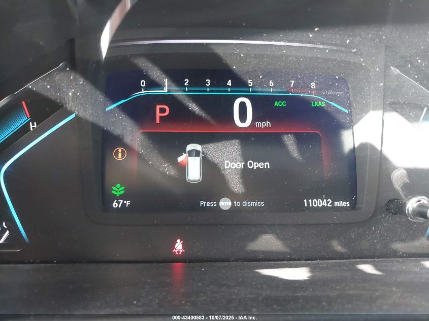 2019 Honda Odyssey Ex-L VIN: 5FNRL6H79KB116143 Lot: 43400583