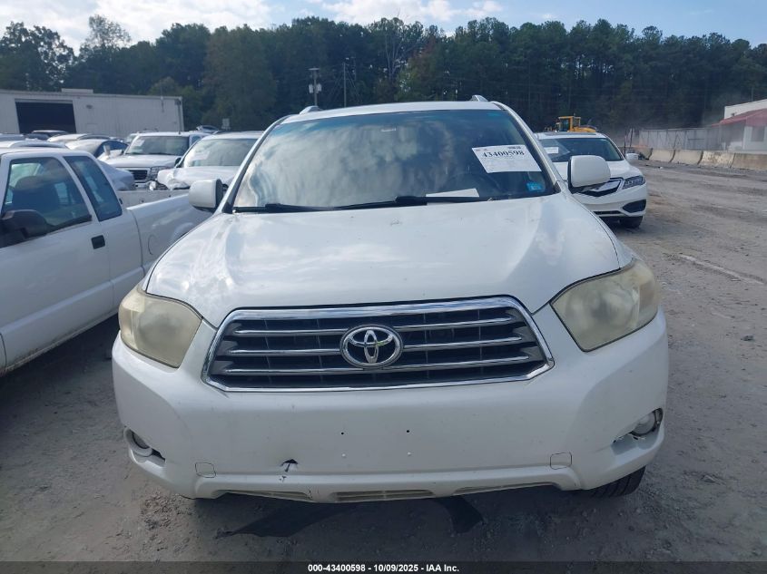 2008 Toyota Highlander Limited VIN: JTEDS42AX82037772 Lot: 43400598