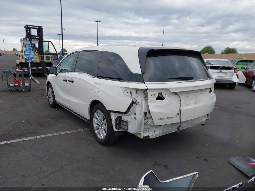 2018 Honda Odyssey Lx VIN: 5FNRL6H2XJB048082 Lot: 43400642