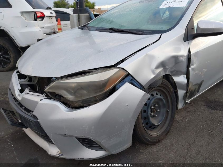 2015 Toyota Corolla Le VIN: 5YFBURHE8FP236167 Lot: 43400683