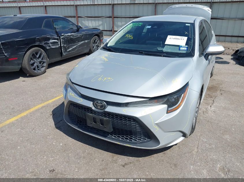2020 Toyota Corolla Le VIN: 5YFEPRAE2LP127102 Lot: 43400693