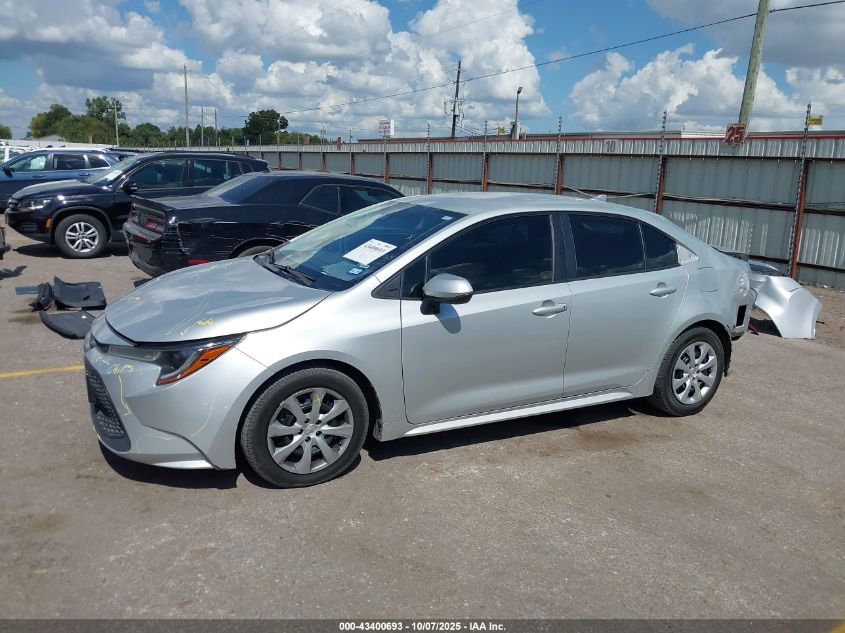 2020 Toyota Corolla Le VIN: 5YFEPRAE2LP127102 Lot: 43400693