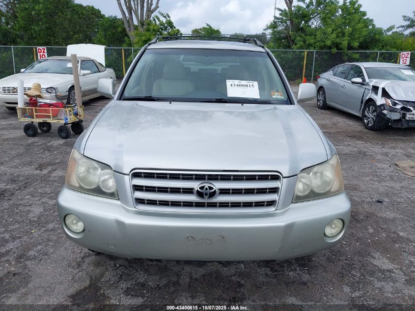 2002 Toyota Highlander Limited V6 VIN: JTEHF21A420045381 Lot: 43400815