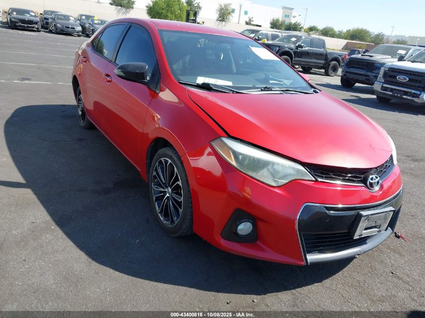 2014 Toyota Corolla S Plus VIN: 5YFBURHE4EP167945 Lot: 43400816