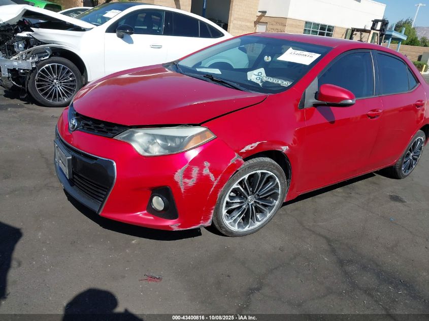 2014 Toyota Corolla S Plus VIN: 5YFBURHE4EP167945 Lot: 43400816