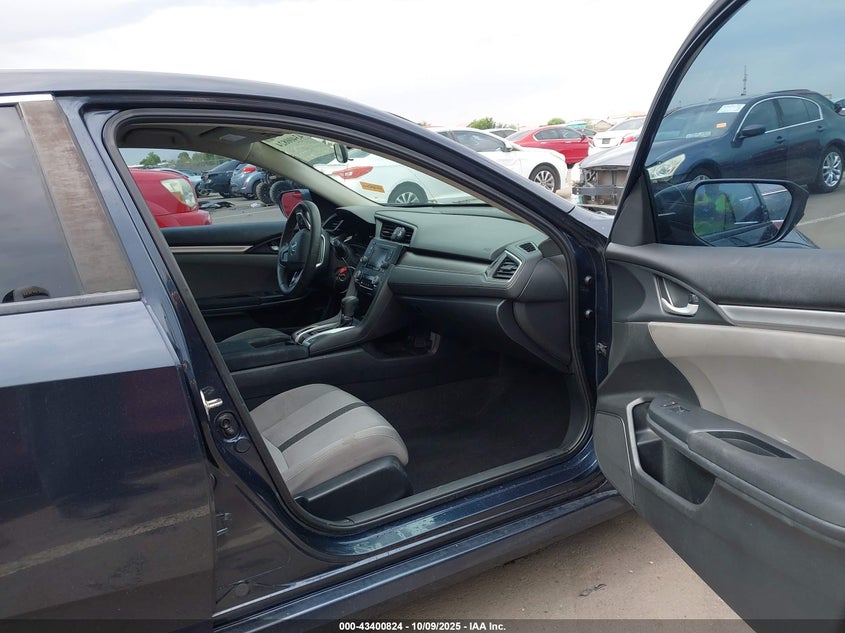 2017 Honda Civic 2.0 Lx Blue Lot 111043400824 Vin 19XFC2F54HE064495