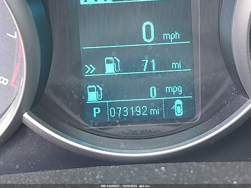 2016 Chevrolet Cruze Limited 1Lt Auto VIN: 1G1PE5SB9G7183839 Lot: 43400827