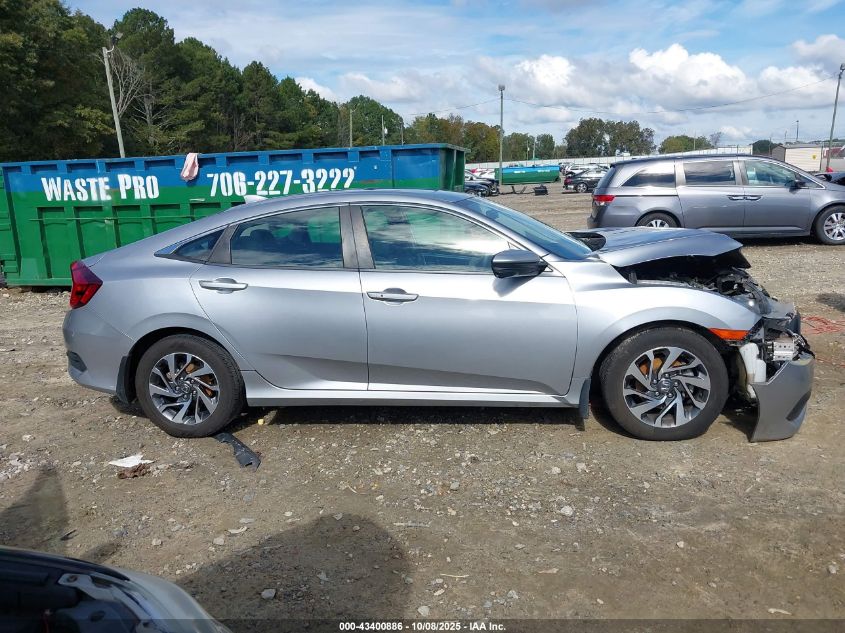 2018 Honda Civic Ex VIN: 19XFC2F70JE044428 Lot: 43400886