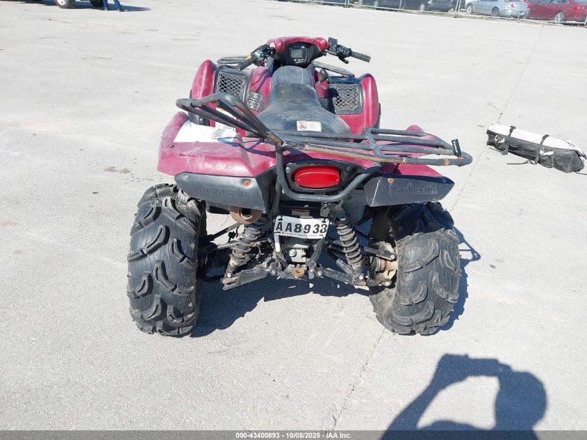 2011 Kawasaki Kvf650 F VIN: JKAVFEF15BB517569 Lot: 43400893