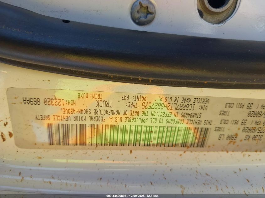 2017 Ram 1500 Lone Star 4X4 5'7 Box VIN: 1C6RR7LT2HS627575 Lot: 43400895