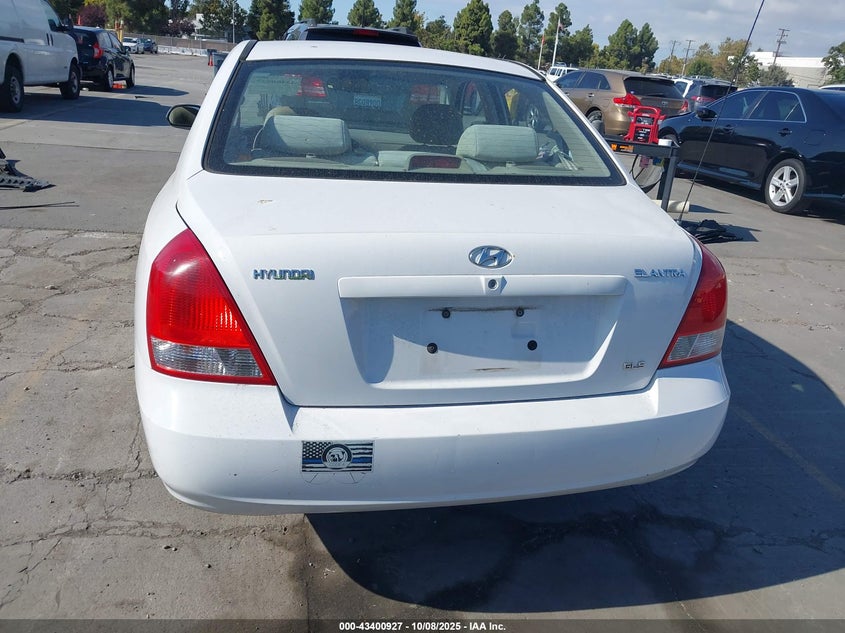 2003 Hyundai Elantra Gls/Gt VIN: KMHDN45D13U567025 Lot: 43400927