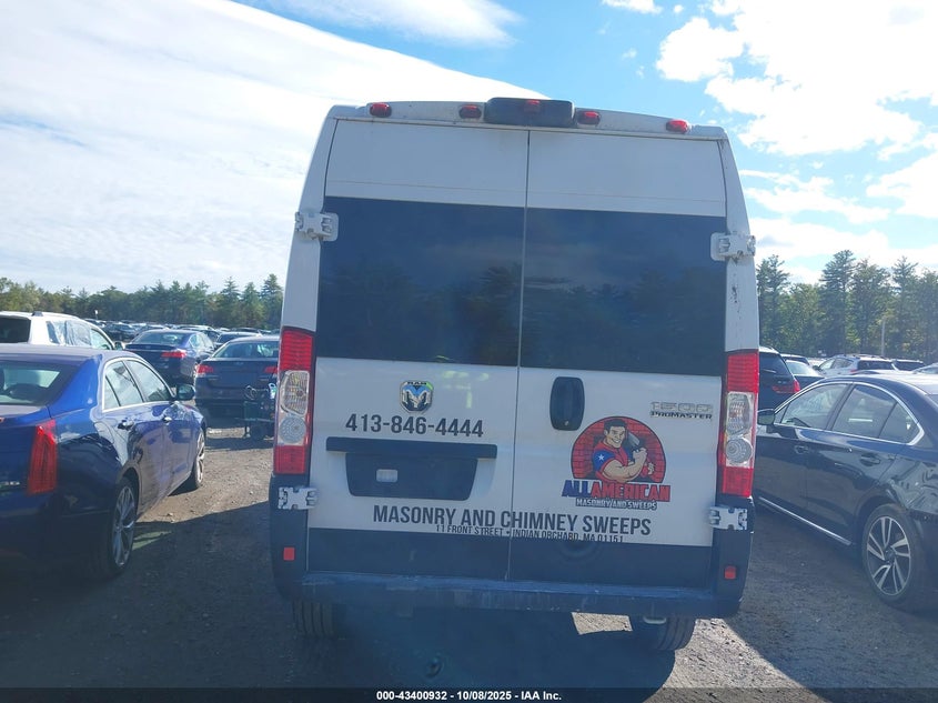 2023 Ram Promaster 1500 High Roof 136 Wb VIN: 3C6LRVBG4PE515442 Lot: 43400932