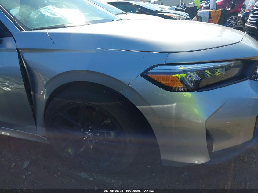 2025 Honda Civic Sport VIN: 2HGFE2F51S8505796 Lot: 43400933