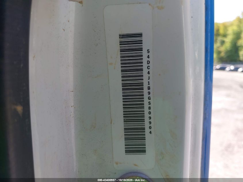 2016 Isuzu Npr Hd Gas Crew VIN: 54DC4J1B9GS809904 Lot: 43400957