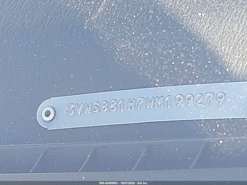 1998 Volkswagen Jetta Gls VIN: 3VWSB81H7WM199279 Lot: 43400983