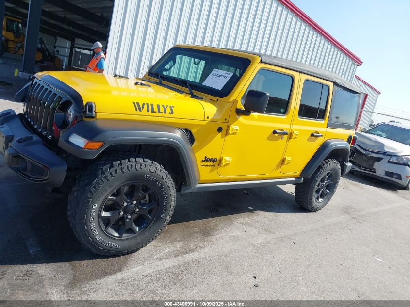 2021 Jeep Wrangler Unlimited Willys 4X4 VIN: 1C4HJXDGXMW546758 Lot: 43400991