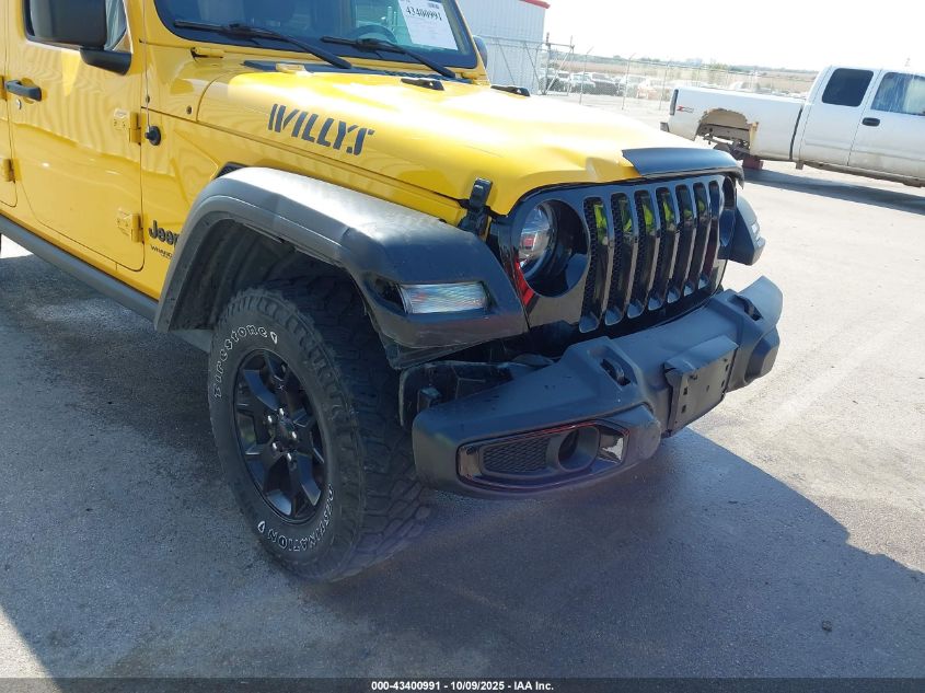 2021 Jeep Wrangler Unlimited Willys 4X4 VIN: 1C4HJXDGXMW546758 Lot: 43400991