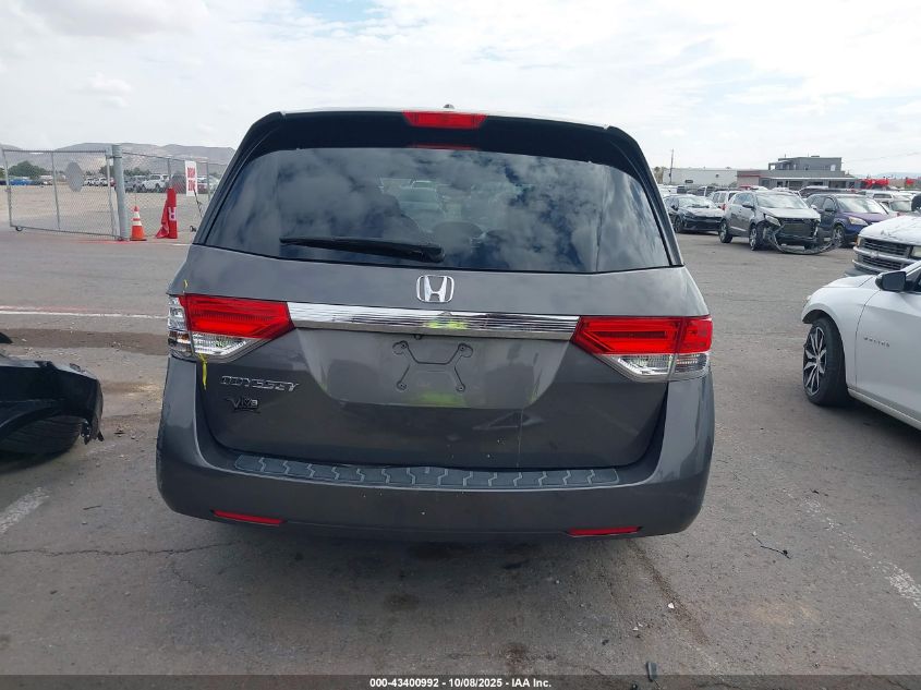 2014 Honda Odyssey Ex-L VIN: 5FNRL5H66EB136629 Lot: 43400992