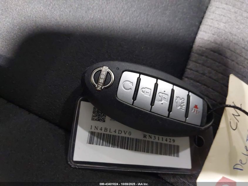 2024 Nissan Altima Sv Fwd VIN: 1N4BL4DV0RN311429 Lot: 43401024