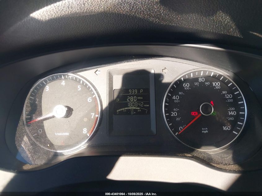 2013 Volkswagen Jetta 2.5L Se VIN: 3VWDP7AJ8DM292932 Lot: 43401064