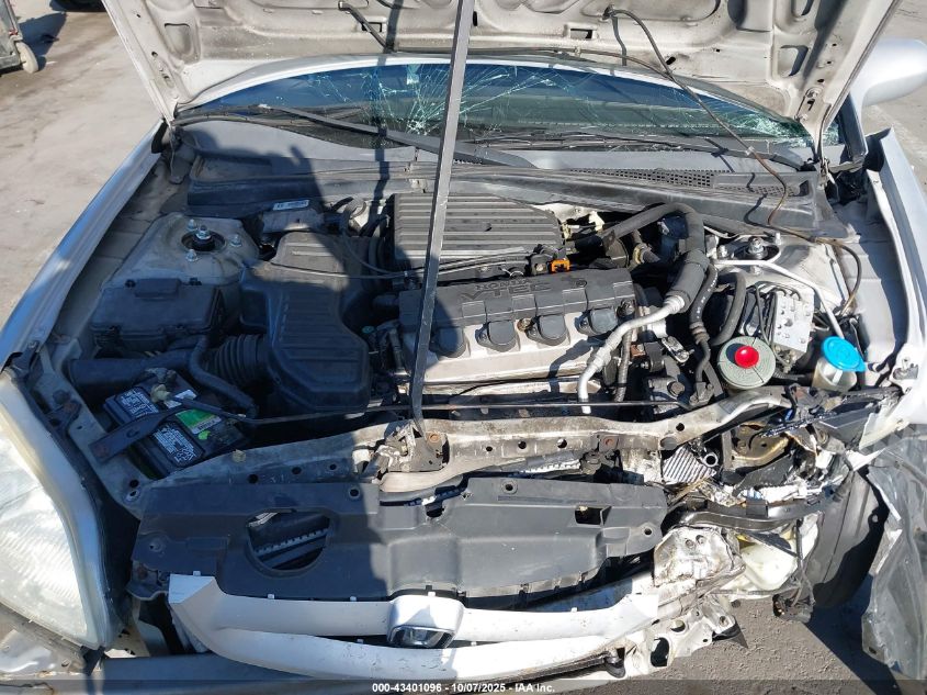 2001 Honda Civic Ex VIN: 1HGEM219X1L110610 Lot: 43401096