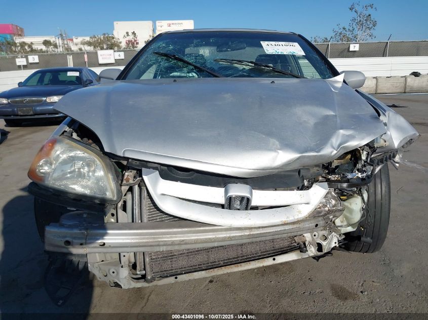 2001 Honda Civic Ex VIN: 1HGEM219X1L110610 Lot: 43401096