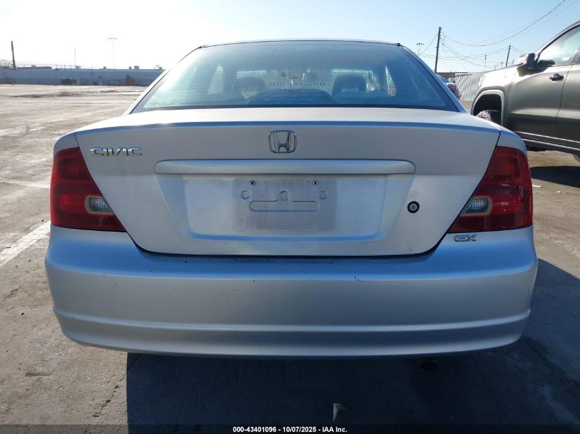 2001 Honda Civic Ex VIN: 1HGEM219X1L110610 Lot: 43401096