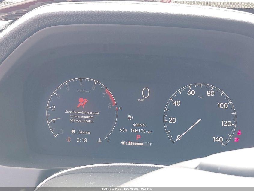 2025 Honda Ridgeline Rtl VIN: 5FPYK3F53SB041400 Lot: 43401105