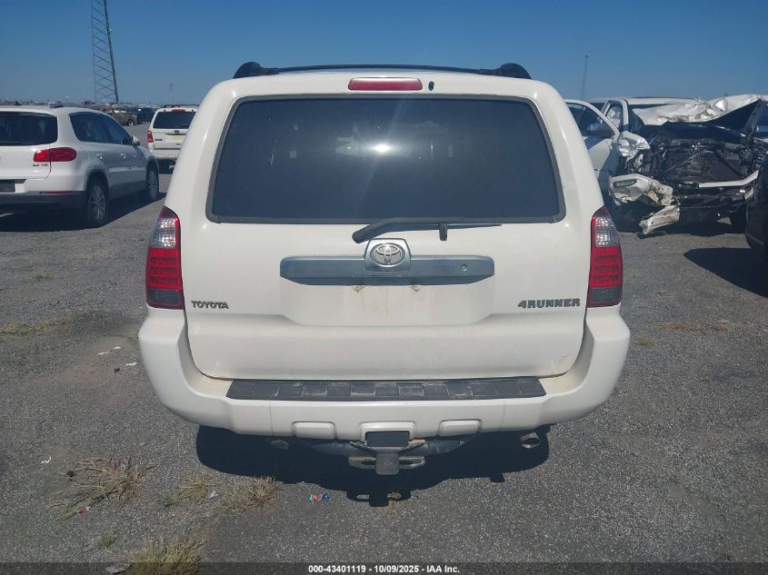 2006 Toyota 4Runner Sr5 V8 VIN: JTEZT14R968010500 Lot: 43401119