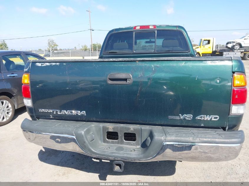 2001 Toyota Tundra Sr5 V8 VIN: 5TBBT44111S188609 Lot: 43401151