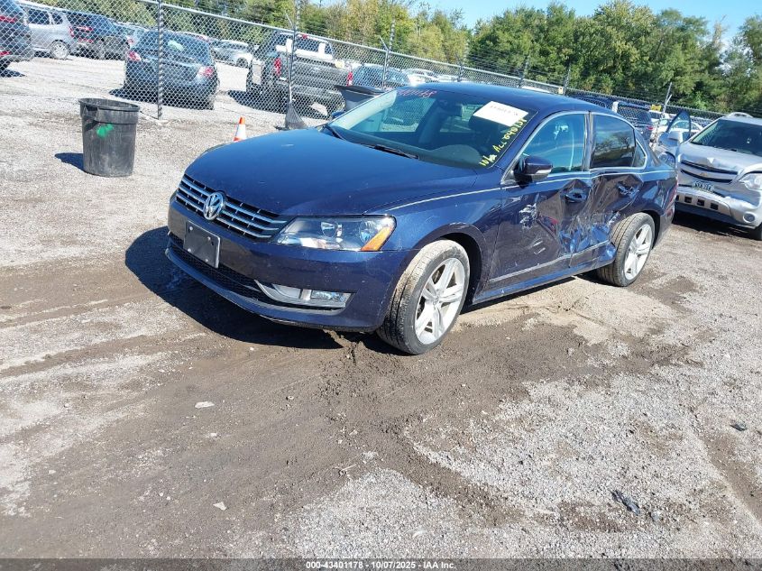 2014 Volkswagen Passat 2.0L Tdi Se VIN: 1VWBN7A38EC040938 Lot: 43401178