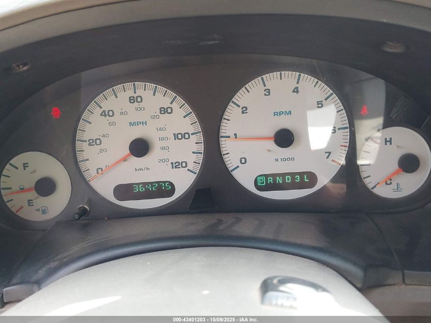 2003 Dodge Grand Caravan Ex VIN: 2D4GP74L93R101798 Lot: 43401203