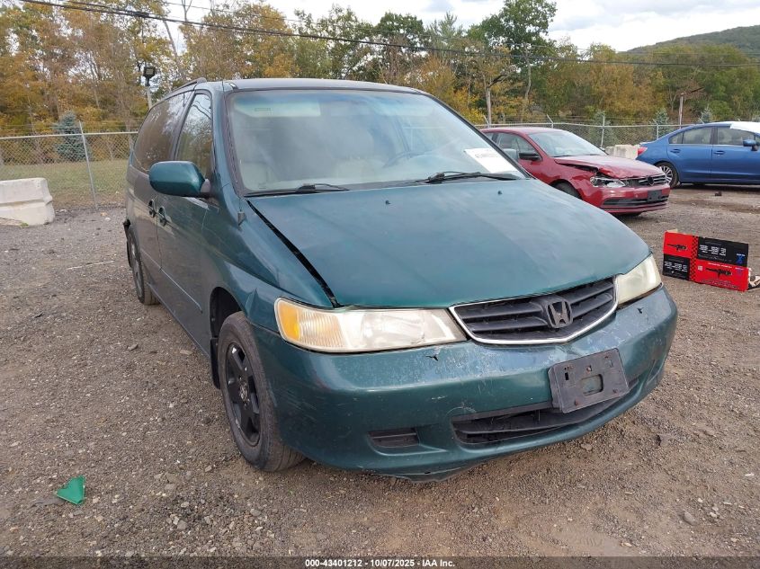 2002 Honda Odyssey Ex-L VIN: 2HKRL18072H520632 Lot: 43401212
