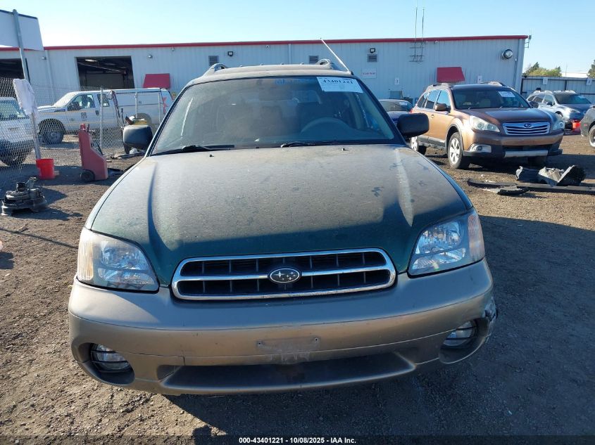 2000 Subaru Outback VIN: 4S3BH6755Y7610131 Lot: 43401221