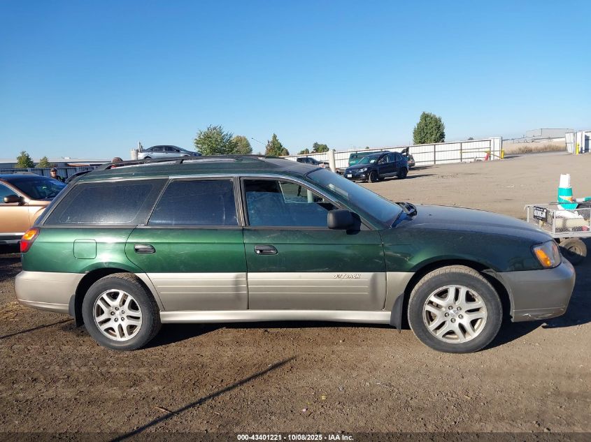 2000 Subaru Outback VIN: 4S3BH6755Y7610131 Lot: 43401221